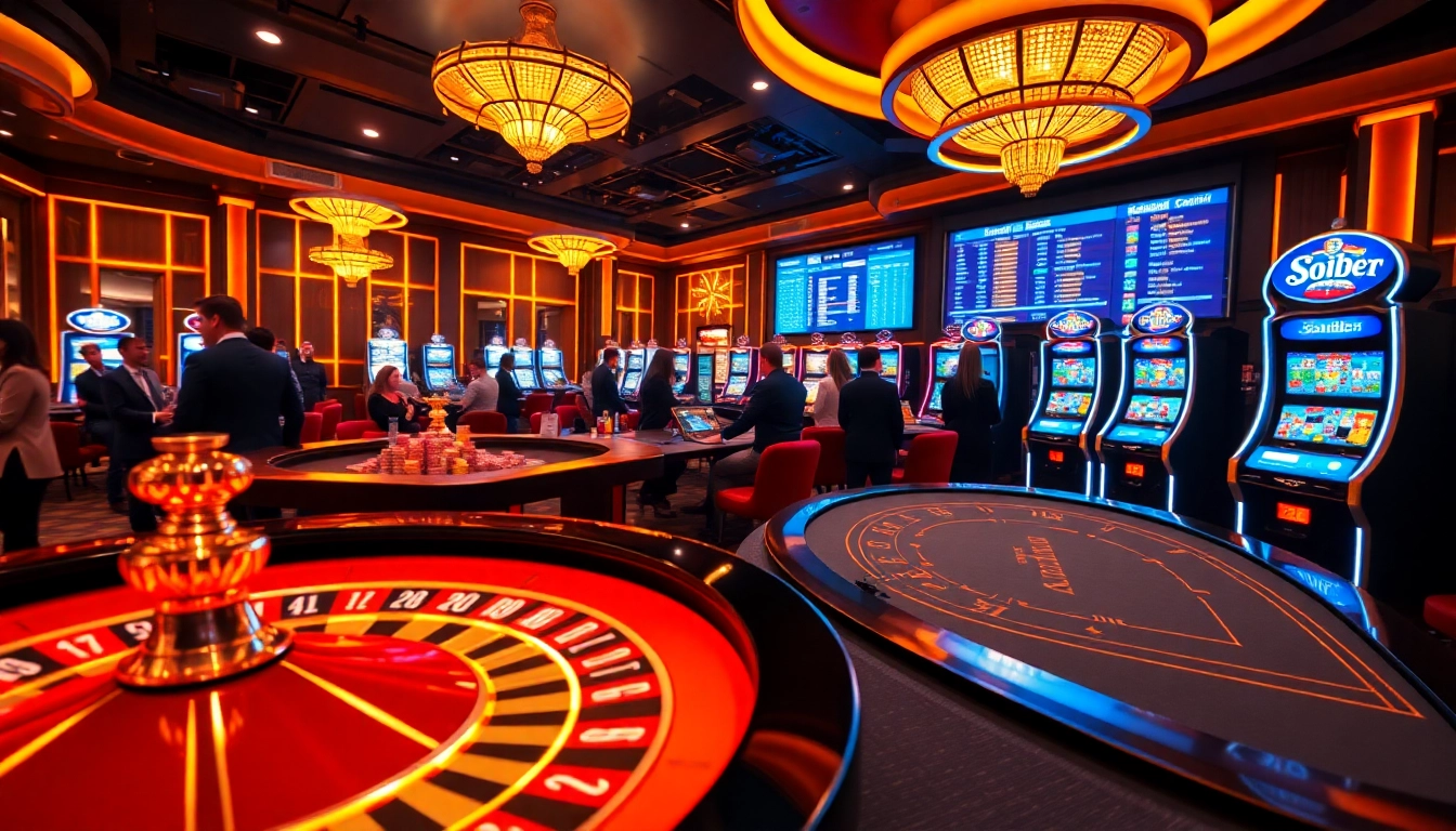 Experience the vibrant excitement of soibet ไทย with players engaging at the casino table.