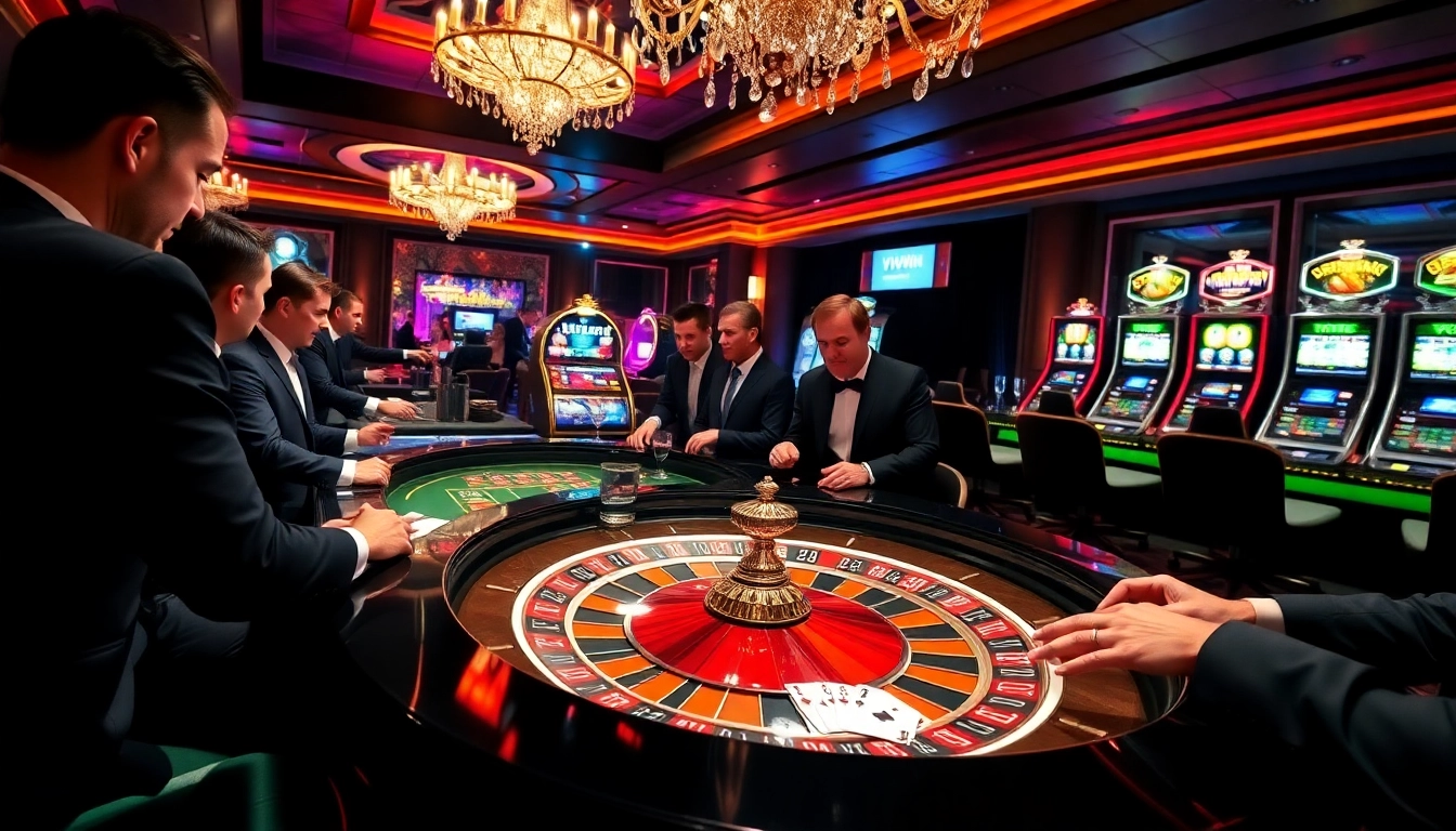 Experience the thrill of betting at https://vipwin.co.uk/ with a luxurious roulette table scene filled with excitement.