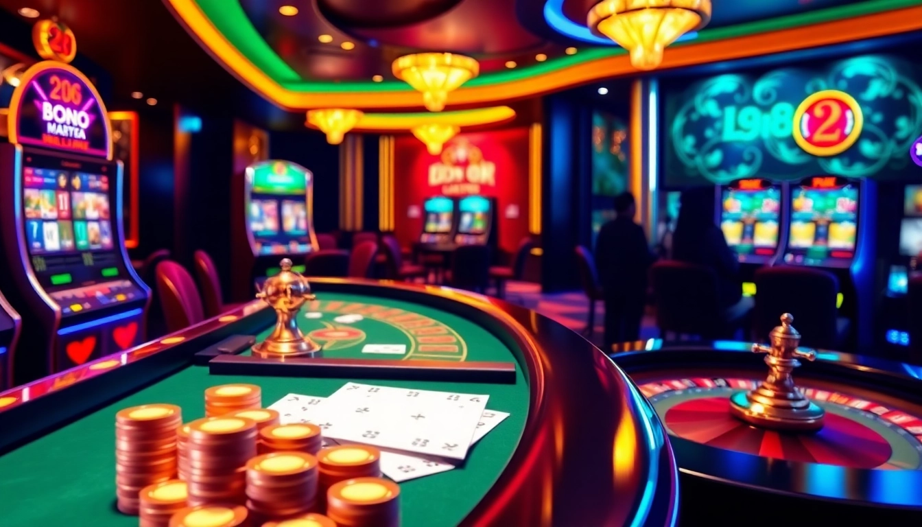Engaged players enjoying the vibrant casino atmosphere at LC88 Media, featuring poker and slot games.