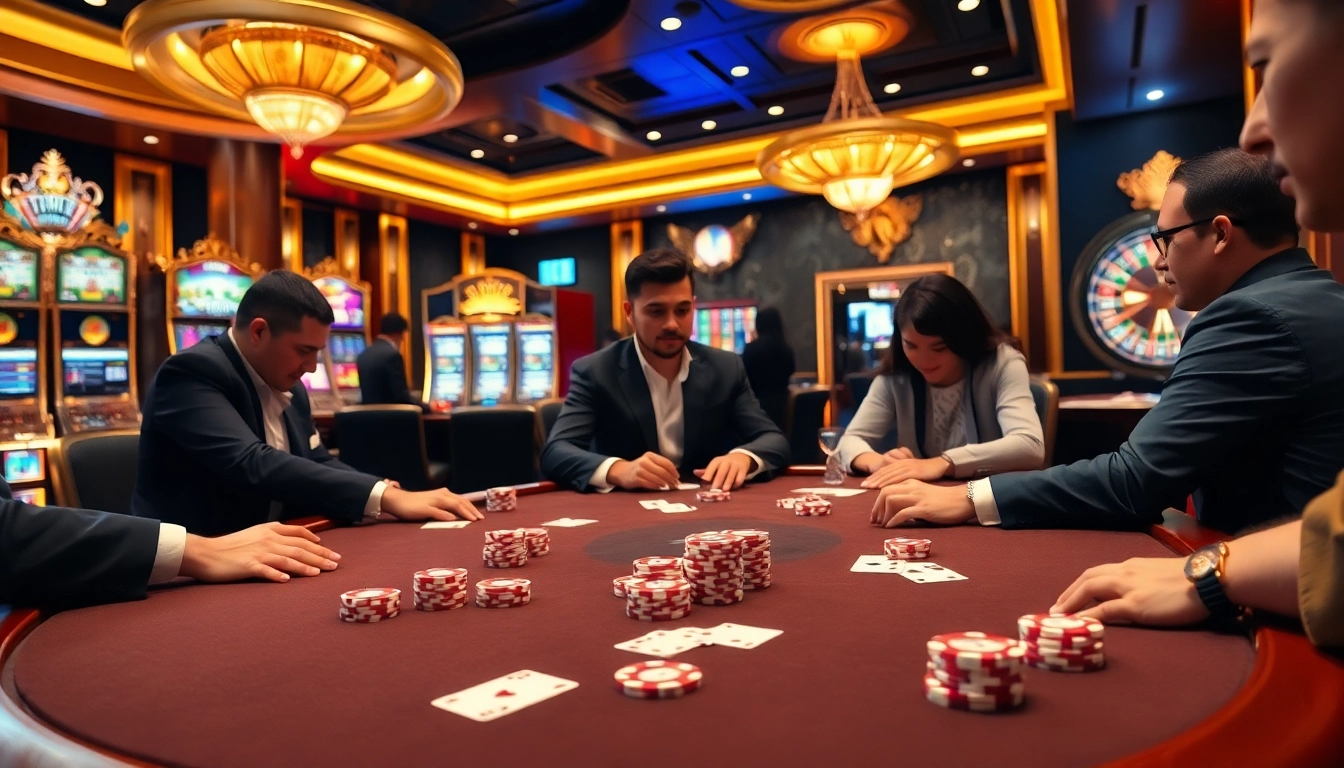 Winning at a poker table with professional players and vibrant xx88 casino ambiance.