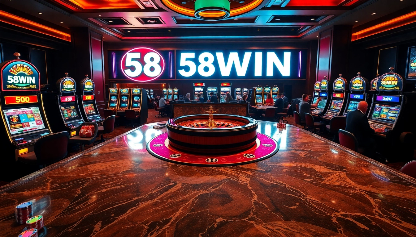 Experience the thrill of winning at 58WIN Casino with exciting slot machines and poker games.