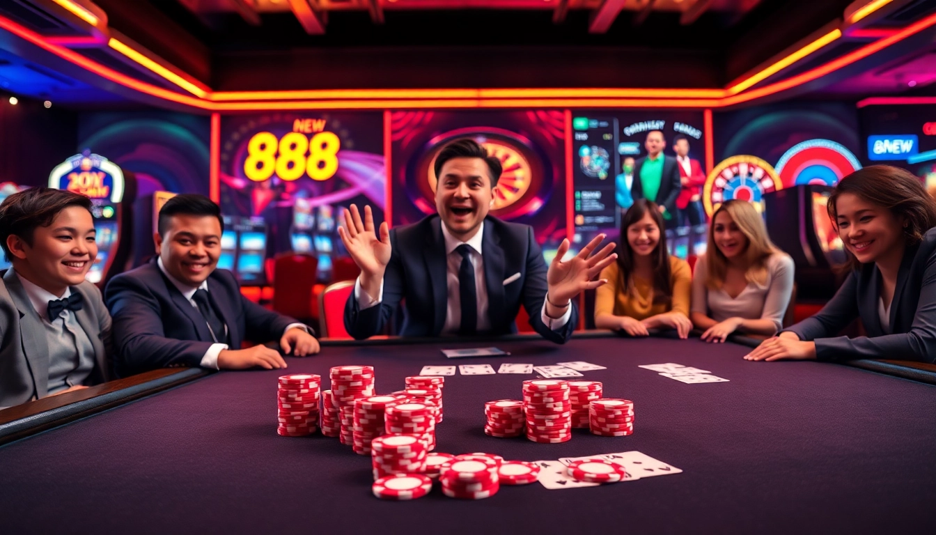 Engage in thrilling gameplay at https://88new.autos/ with vibrant poker chips and high-stakes excitement.