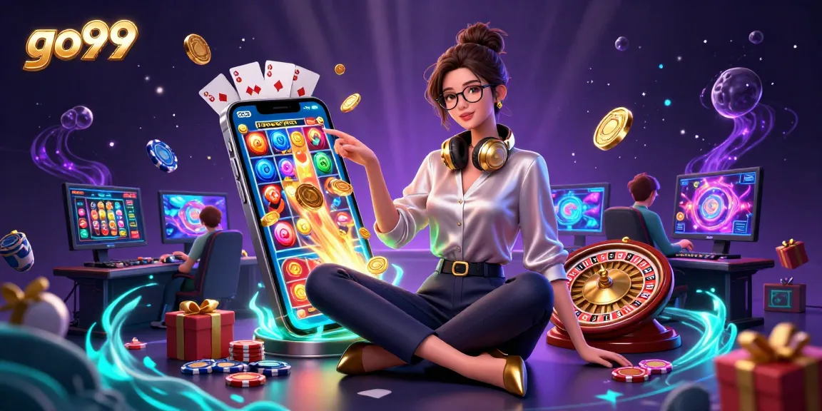 Spin slots and cash in rewards at go99's immersive gaming experience.