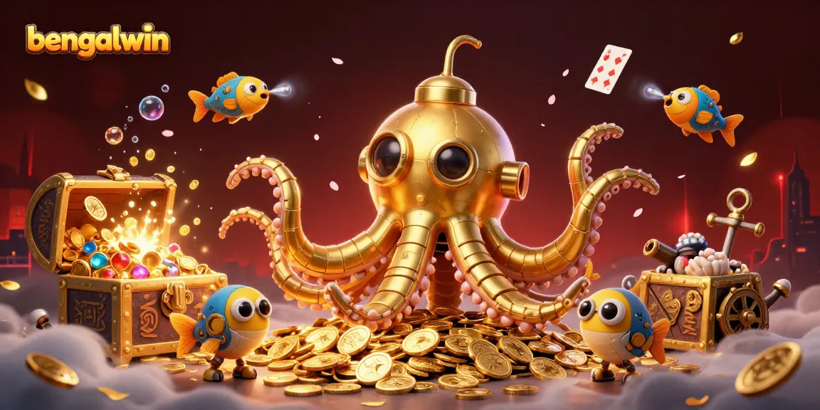 Bengalwin offers thrilling gaming experiences with a unique kraken submarine and vibrant casino elements.