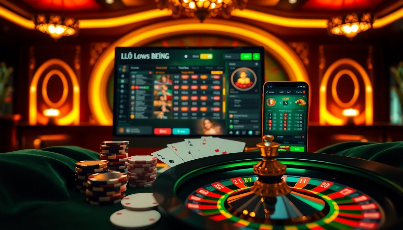 Experience the thrill of Lô đề online with vibrant casino elements and immersive betting strategies.