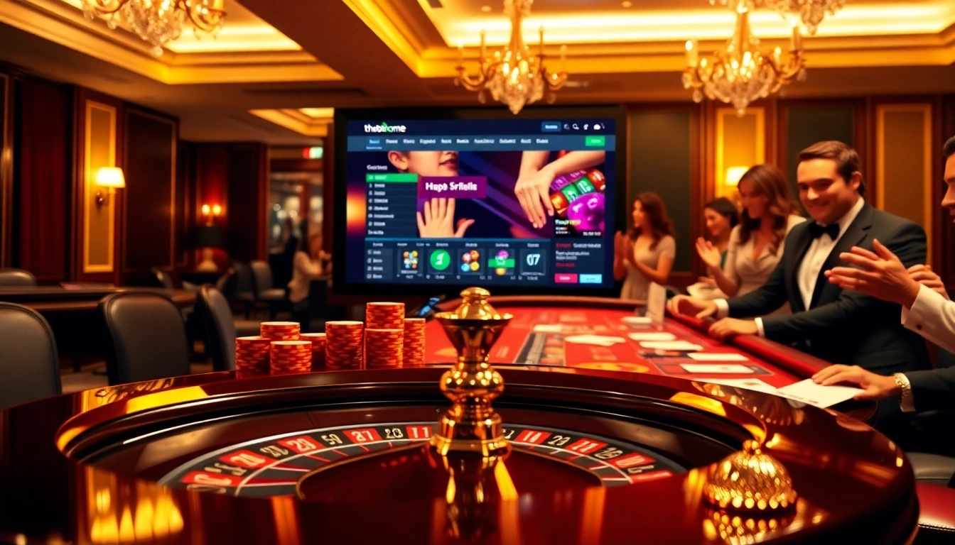 Players winning big at the casino while enjoying the experience at https://thabethome.com/
