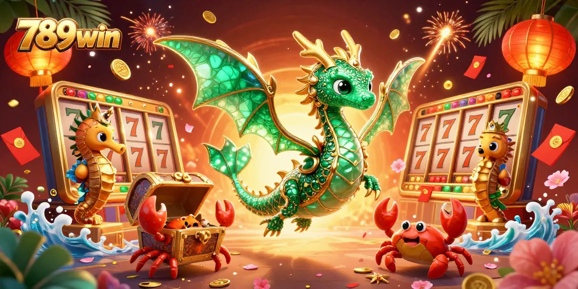 Catch thrilling adventures at 789win with vibrant animated characters in a dynamic casino scene.