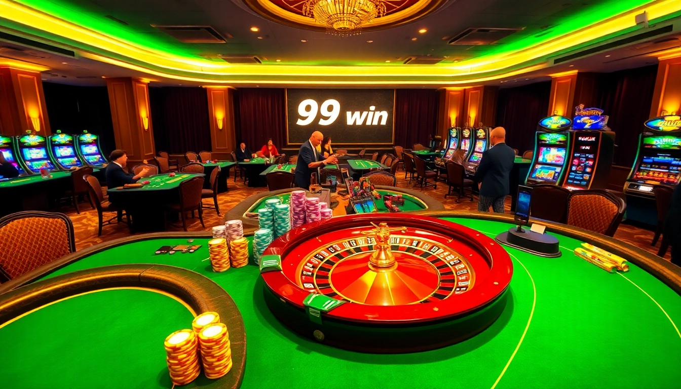 View players enjoying poker at 98win casino, showcasing exciting gambling moments and vibrant gaming atmosphere.