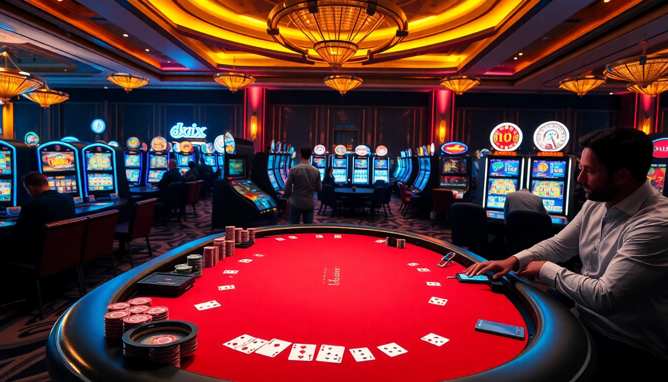 Experience the thrill of winning at 8XX in a luxurious casino environment.