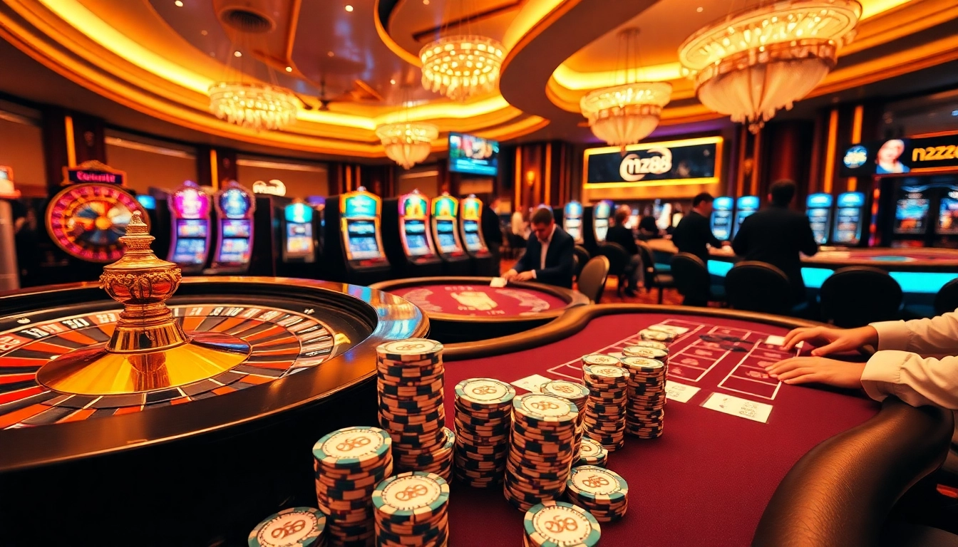 Experience the excitement of hz88 with vibrant casino games and luxury gambling elements.