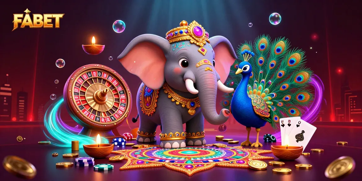 Experience FABET's vibrant casino atmosphere with stunning 3D visuals and engaging gaming elements.