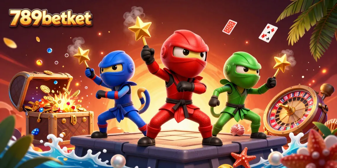 Join the excitement with 789betket as ninja chameleons battle for casino treasures!