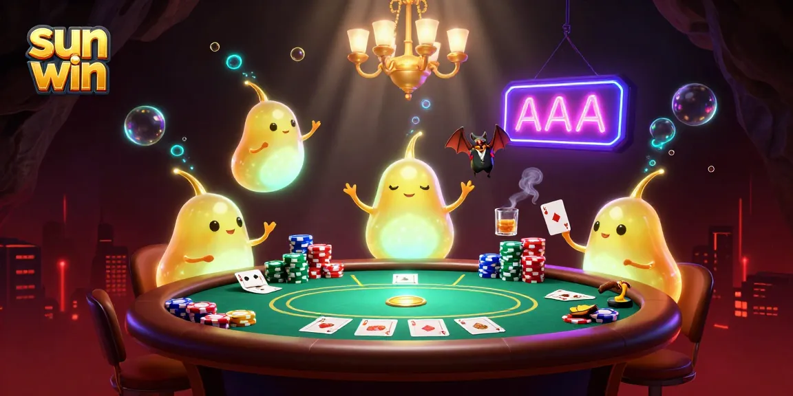 Experience the excitement at sun win with glowworms lighting a vibrant casino.