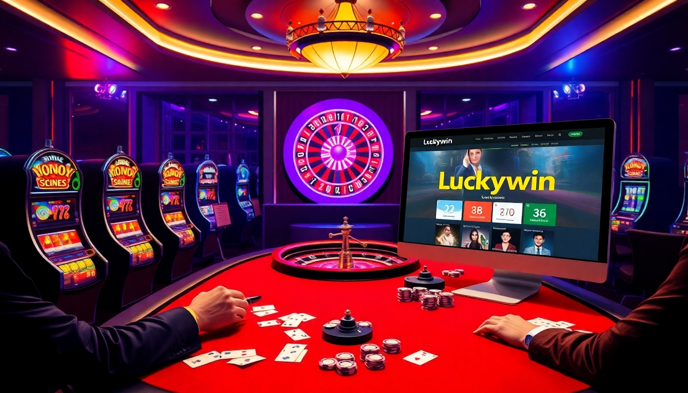 Enjoy poker at https://luckywin.hu.net/ with vibrant slot machines and a lively casino atmosphere.