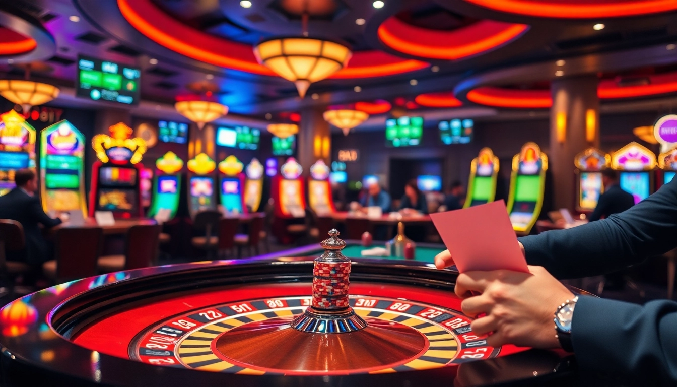 Excited players enjoying high-stakes games at LC88, the premier online gambling platform.