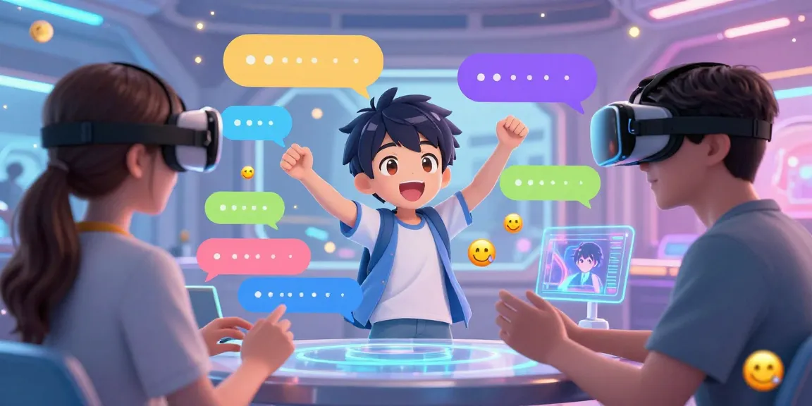 Vibrant ecchi chat AI scene with animated characters and colorful interactions.