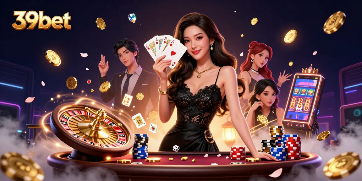 Experience thrilling wins at 39bet casino with captivating games and elegant decor.