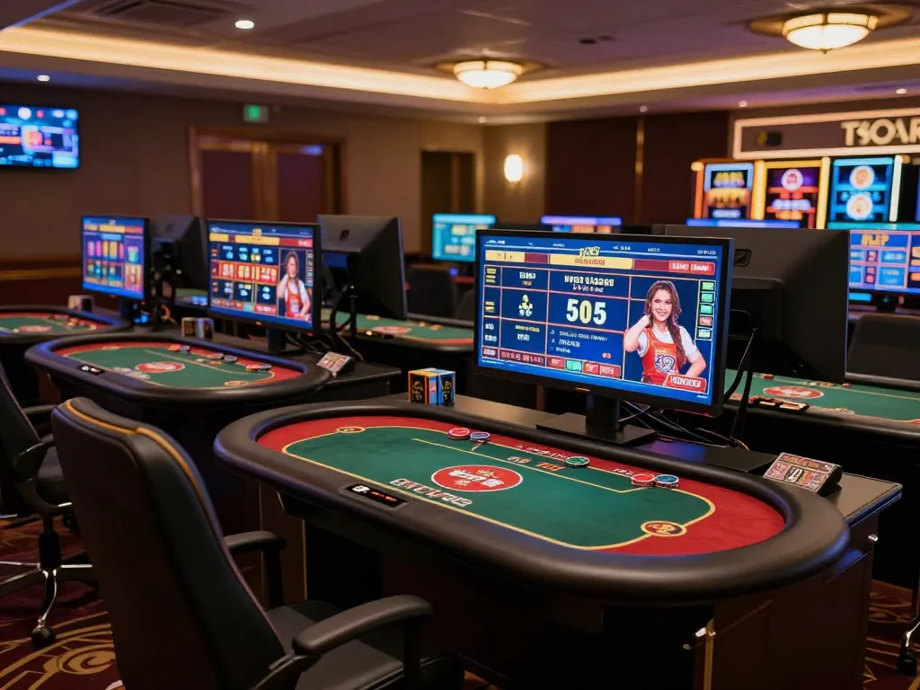 Engaging online gambling experience at NK88 with a player focused on gaming strategies.
