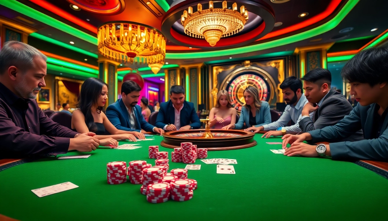 Mubet enhances the thrill of gambling with a lively casino featuring poker and roulette games.