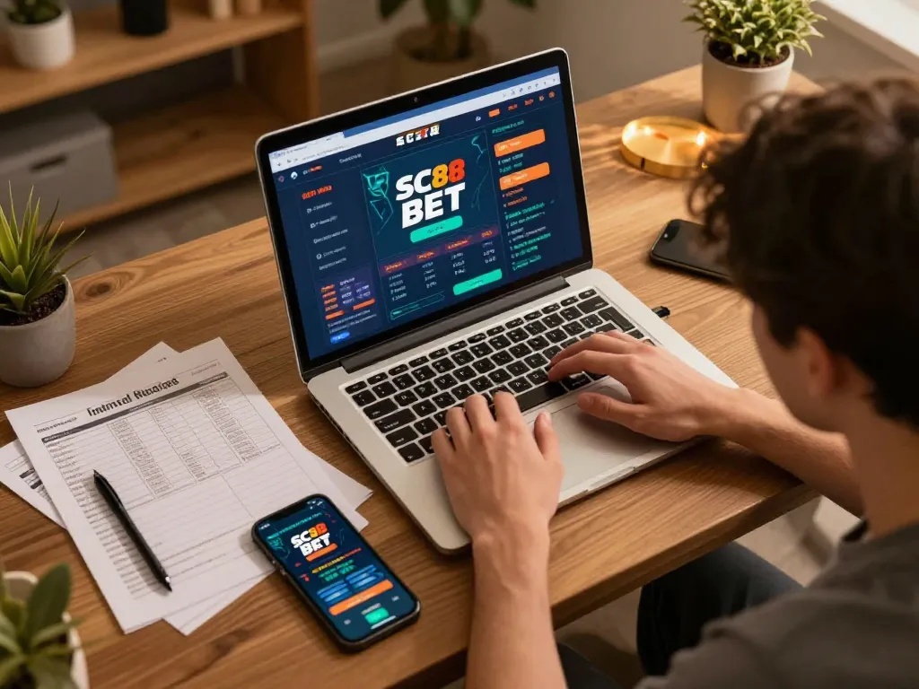 Engaging gaming session on SC88 BET showcasing strategic online betting activities.