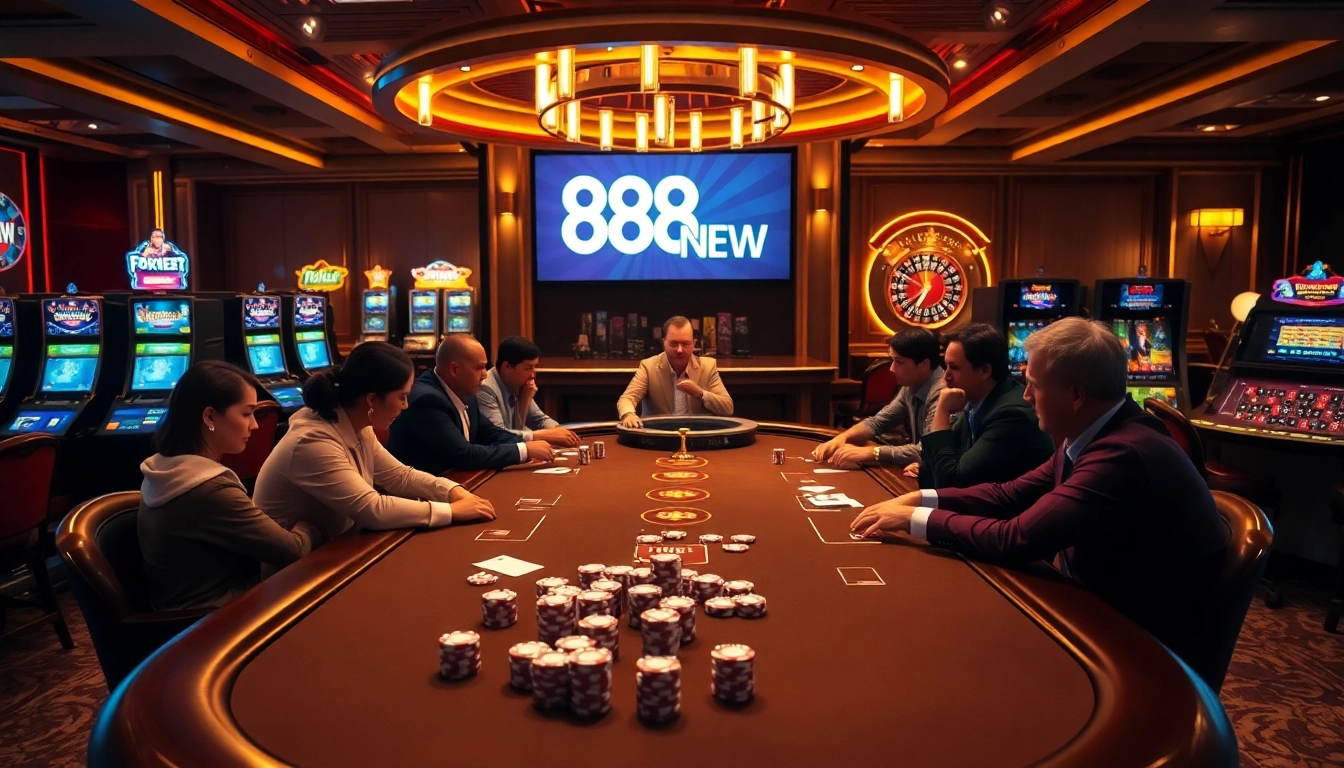 Experience the thrill of luxury gambling at 888NEW casino with vibrant tables and exciting games.