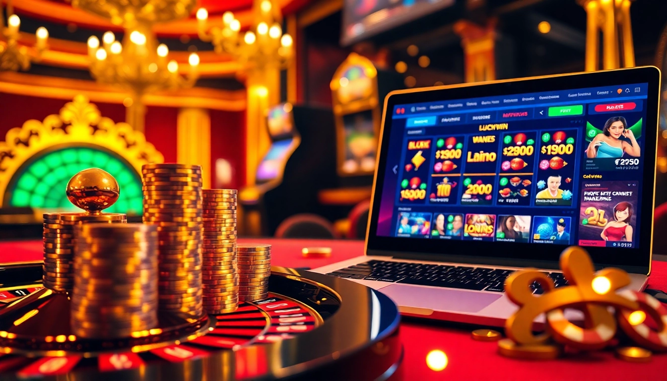 Play slots and roulette at Luckywin's vibrant online casino platform.
