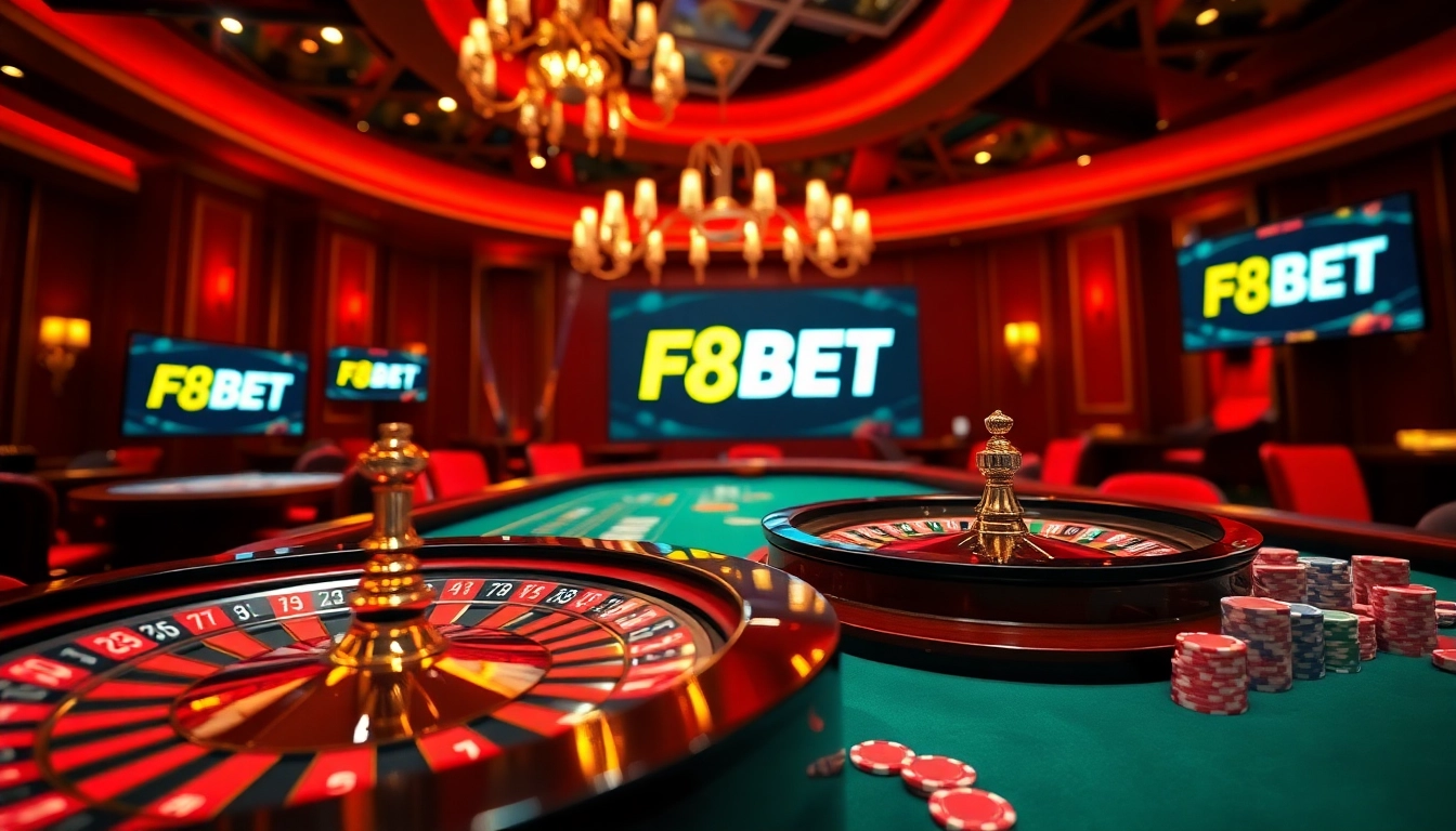 Engaging players at https://f8bet.io/ with thrilling roulette and poker tables for an exciting gambling experience.