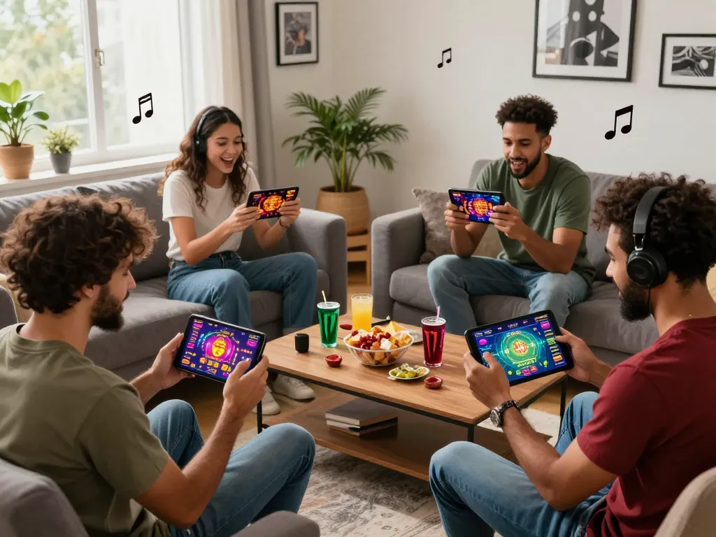 Enthusiastic players enjoying diverse betting games on https://sc88e.com/ in a vibrant living room setting.