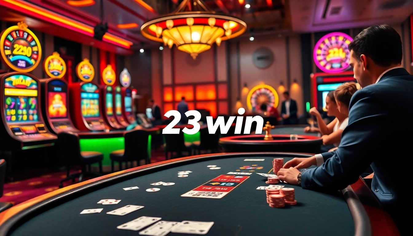 Experience the thrill of 23win with vibrant casino games, exciting poker tables, and enticing slot machines.