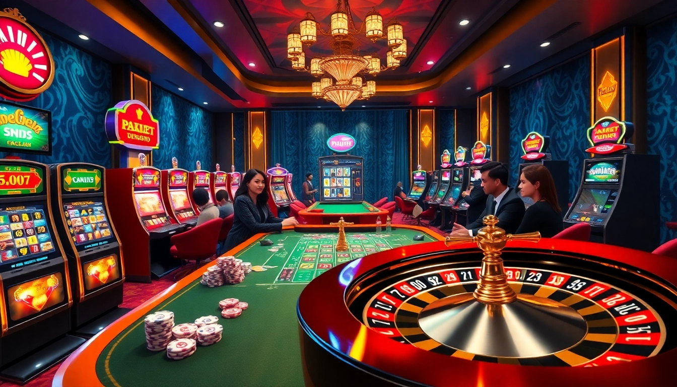 Experience thrilling gameplay at tg88 with vibrant casino tables and exciting slot machines.