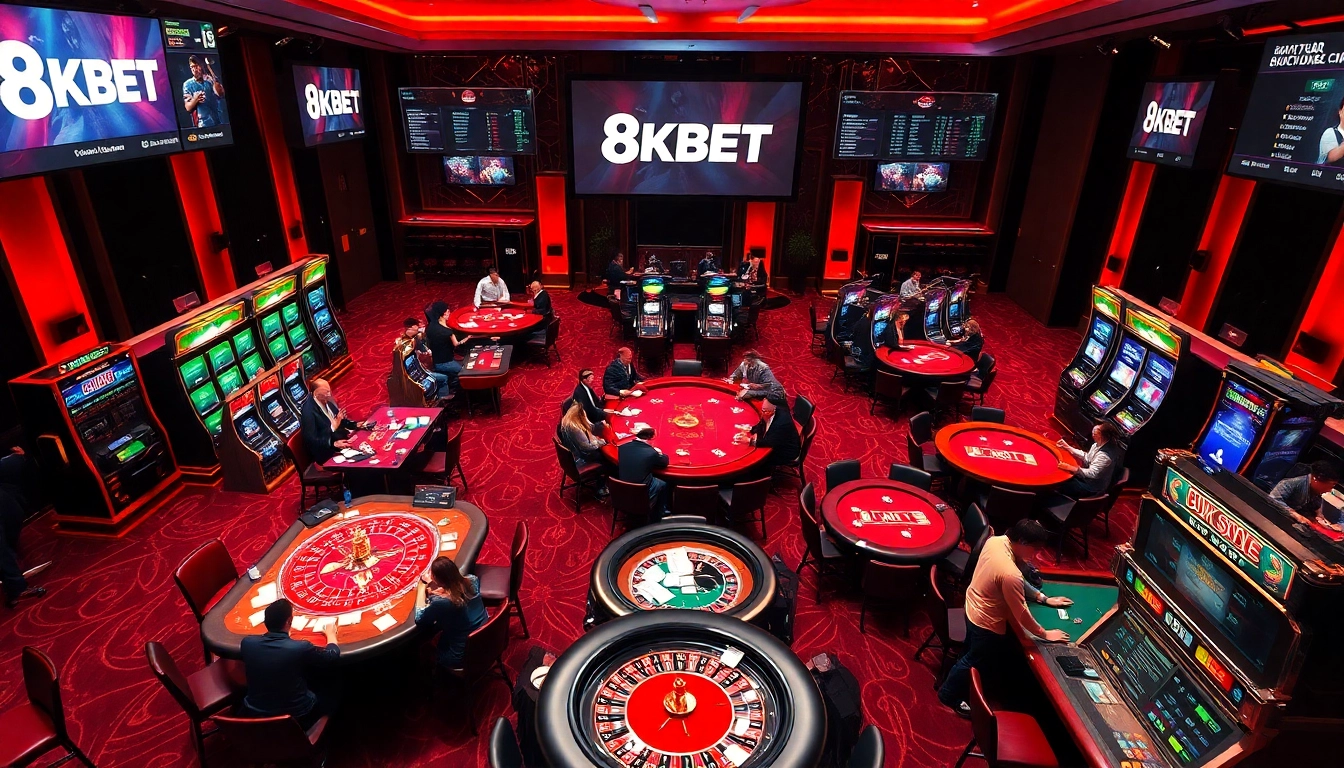 Experience thrilling gameplay at trang chủ 8kbet with vibrant casino tables and exciting betting activities.