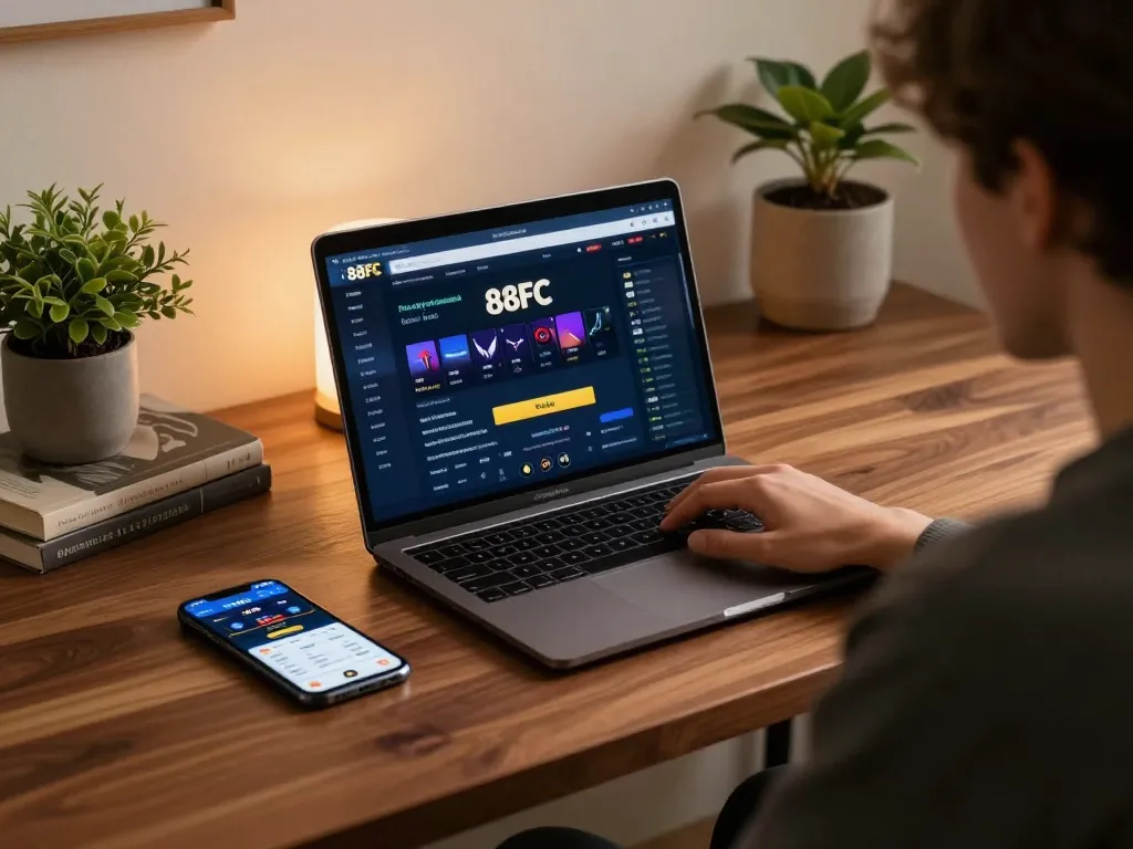 Engage in sports betting on 88FC with a cozy and focused home setup