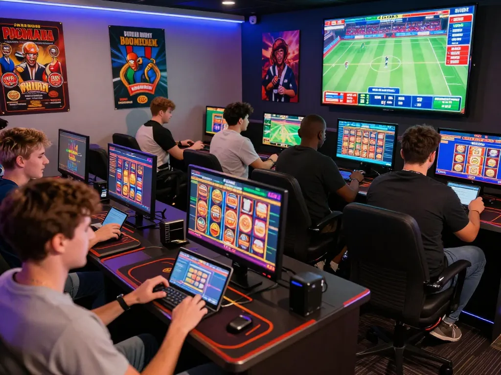 Luckywin players enjoying vibrant online gaming experience with casino games and live sports.