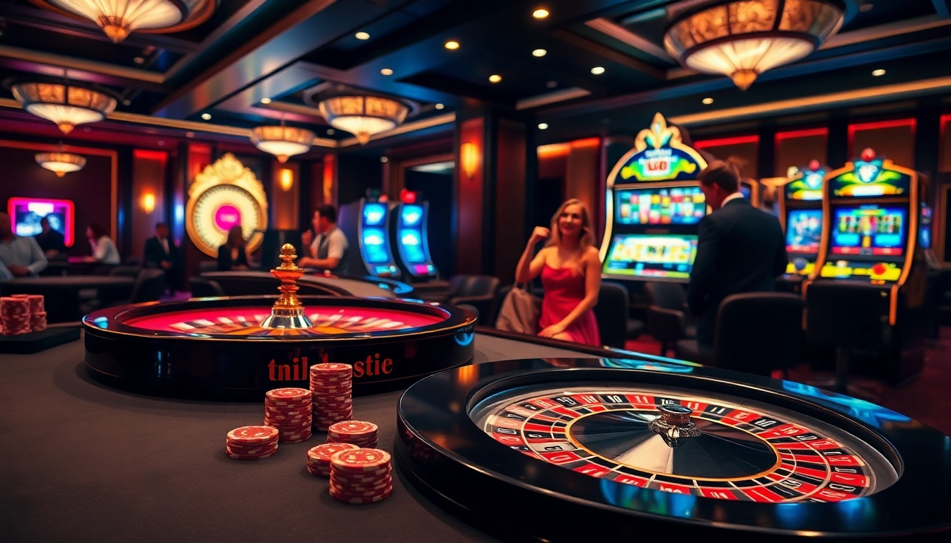 Players engaging in thrilling poker at XX88's luxurious casino table with vibrant chips.
