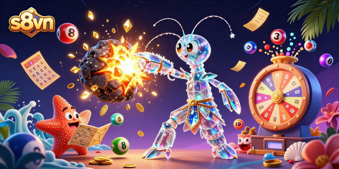 Experience thrilling gaming action with s8vn's vibrant casino illustration showcasing dynamic gambling elements.