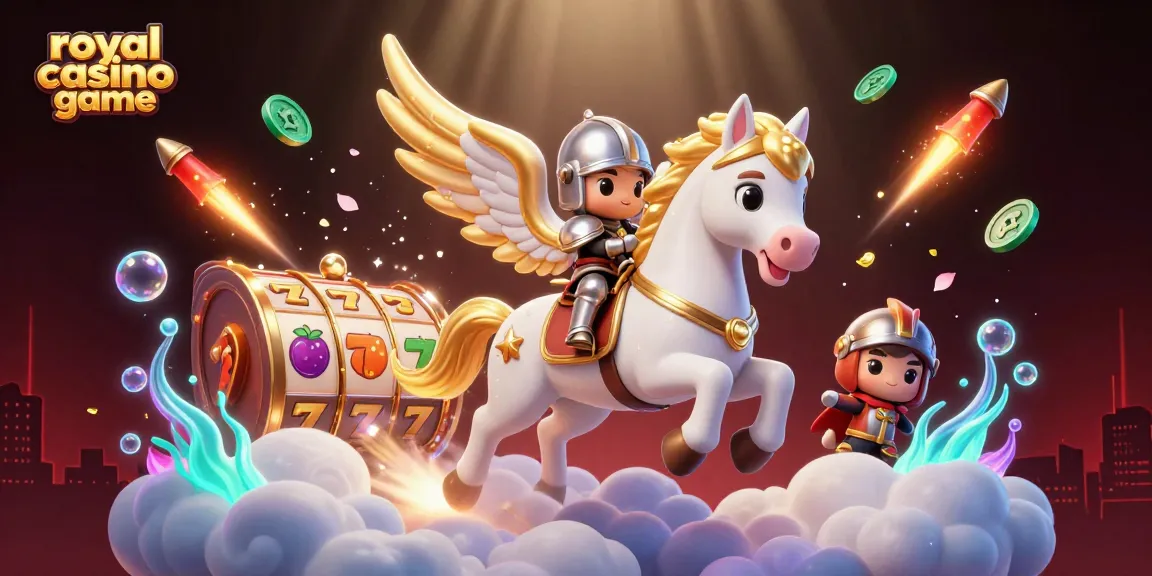 Experience the excitement of the royal casino game with dynamic 3D slots, characters, and vibrant visuals.