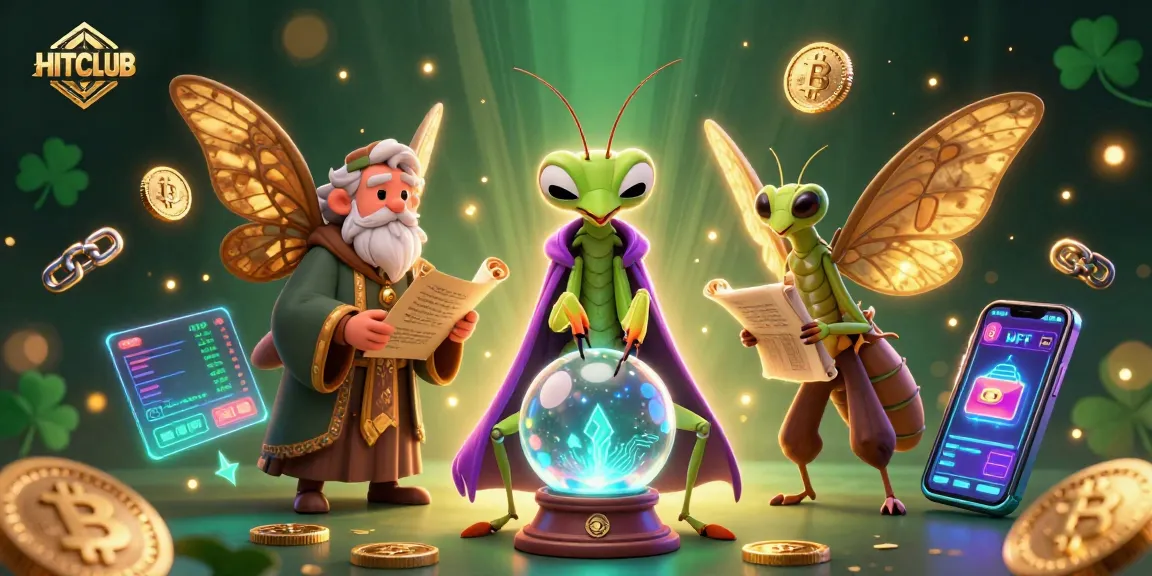 Win big at HITCLUB with vibrant 3D illustration showcasing gambling strategies and casino excitement.