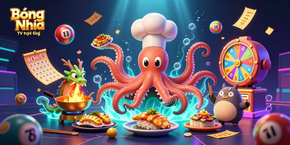 Bóng Nhựa TV trực tiếp provides an exciting bold scene of interactive gambling with animated characters and colorful lottery elements.