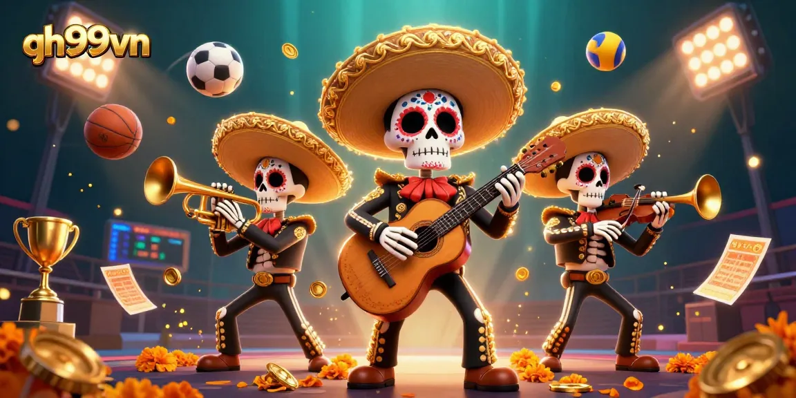Engage in thrilling bets at qh99vn with vibrant mariachi entertainment and dynamic sports elements.