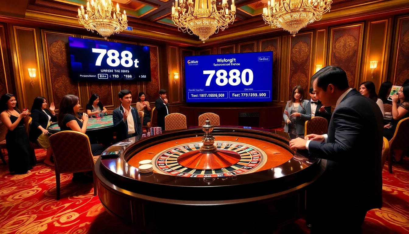 Casual players engaging in a vibrant roulette game at 788t casino.