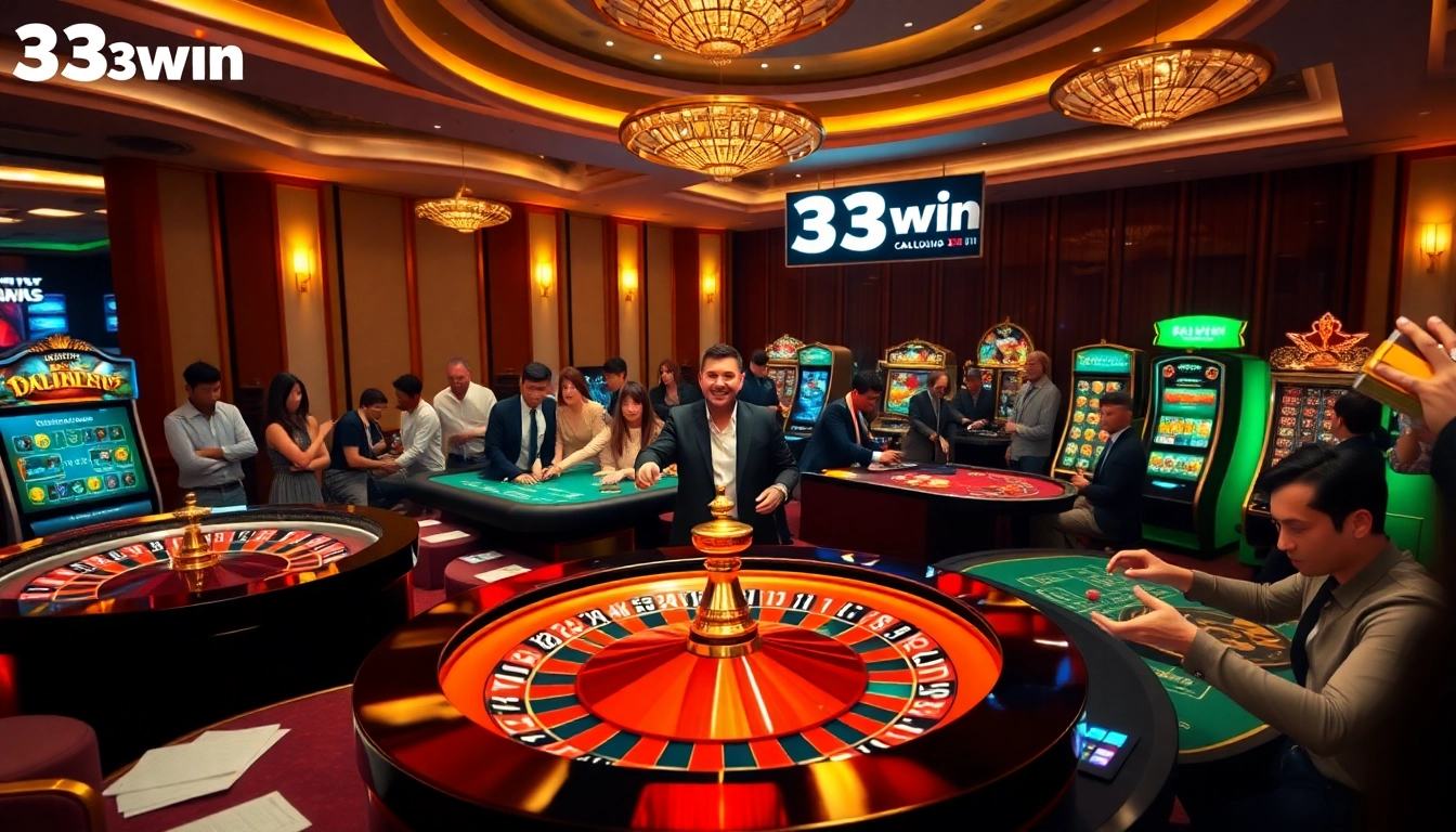 Players enjoying thrilling games on the 33win online casino platform.