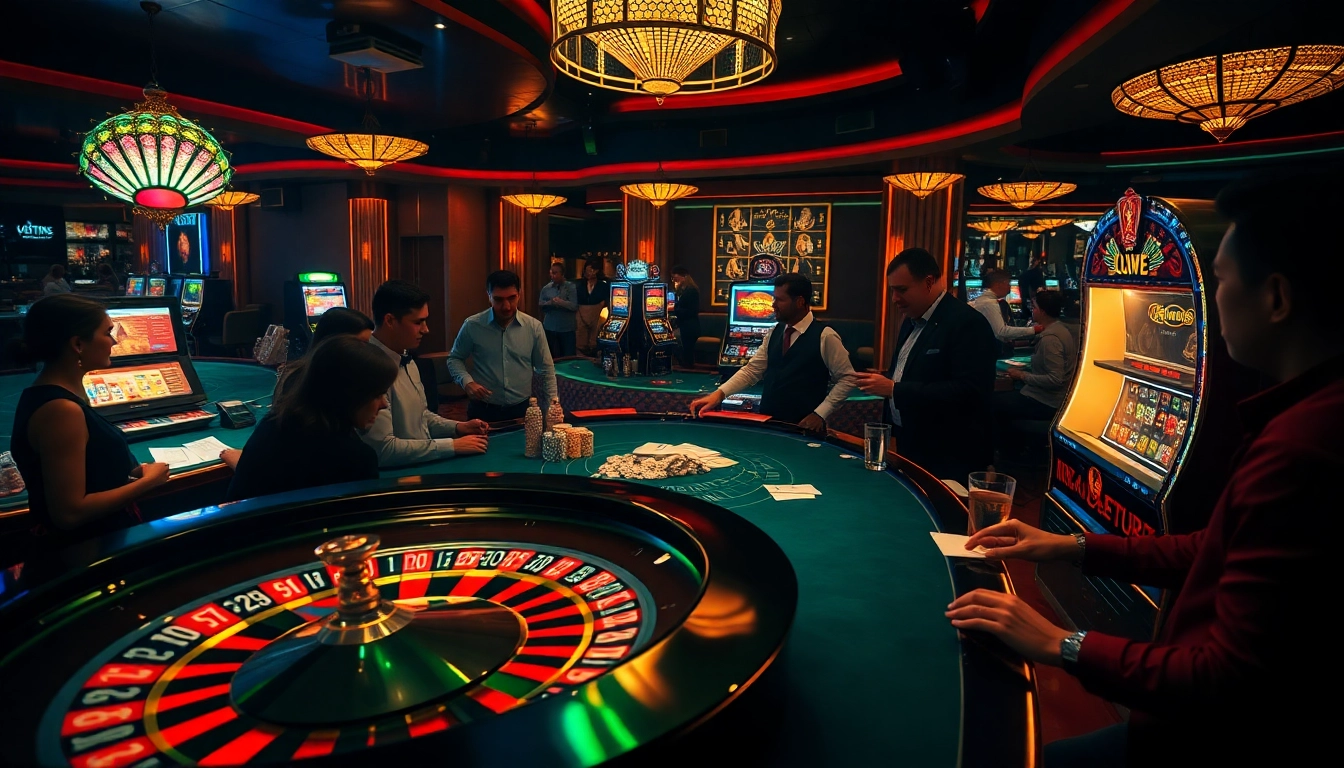 Experience thrilling gambling moments at https://lodetructuyen.us/ with vibrant casino tables and excited players.