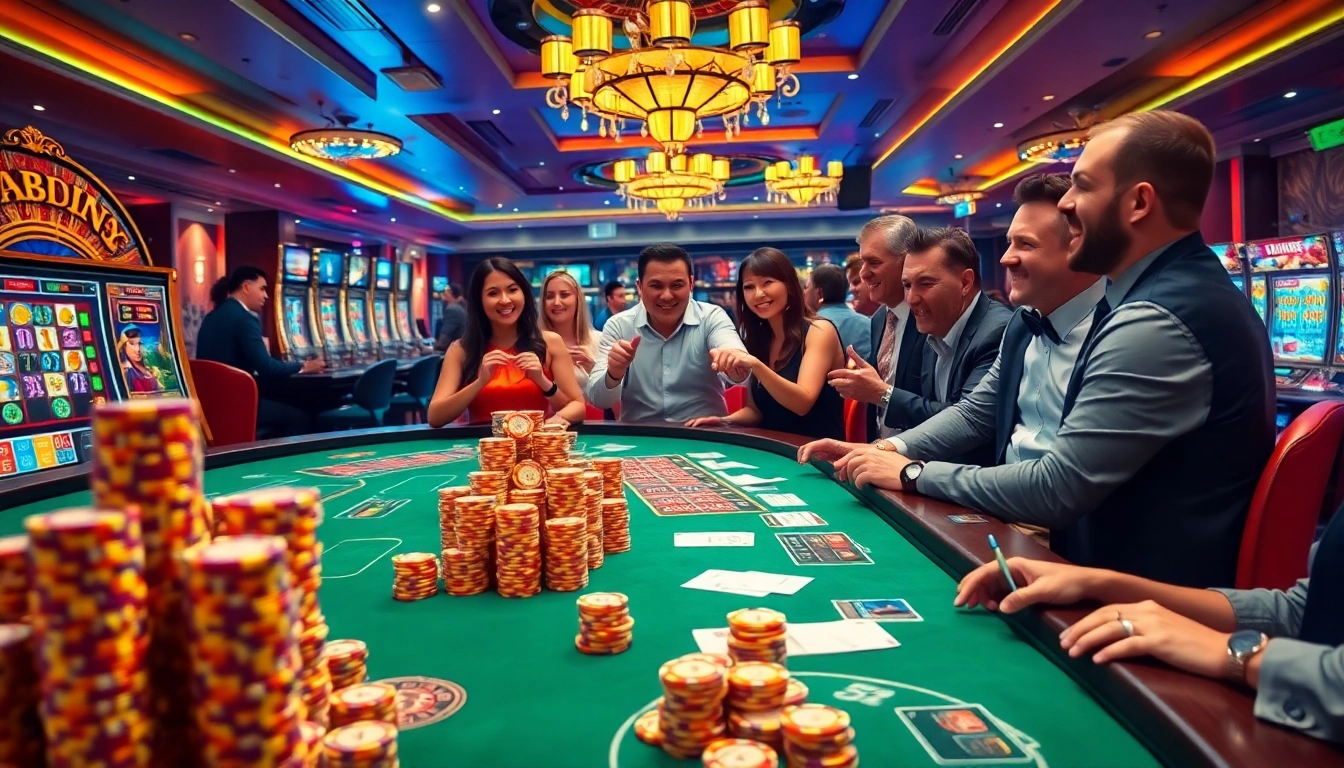 Experience thrilling online gaming at https://az888.futbol with vibrant casino tables and engaging players.