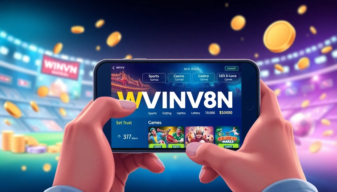 Experience the excitement of online betting at winvn88.live with a user-friendly interface showcasing diverse gaming options.