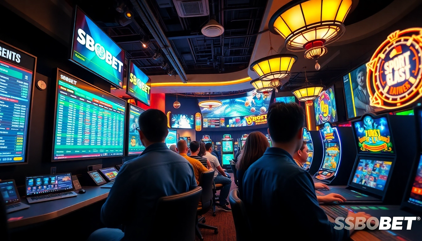 Experience the excitement of sbobet.dance with vibrant online betting scenes showcasing players engaged in thrilling games.