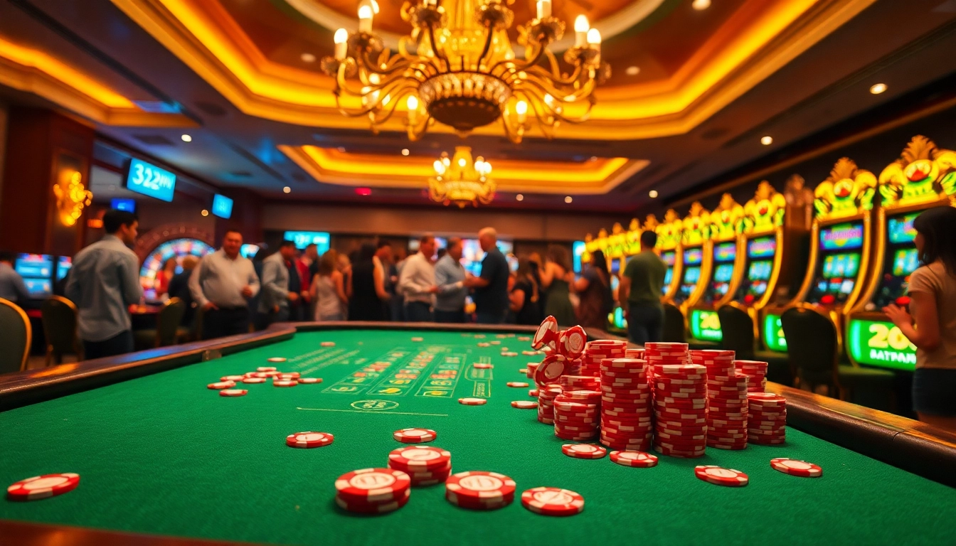 Players enjoying their time at the blackjack table at https://32win.style/ casino, surrounded by glamorous elements.