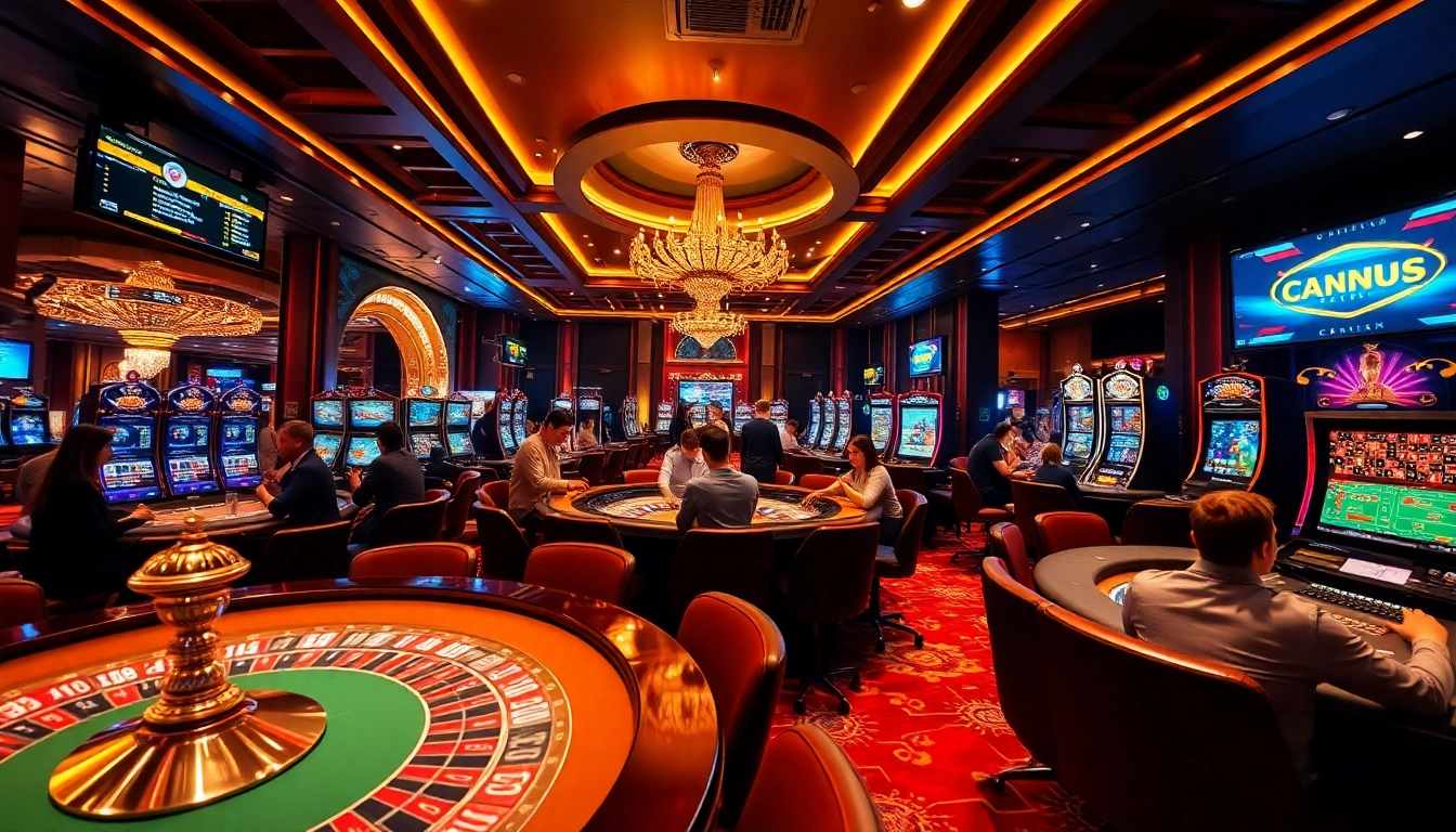 Experience excitement at ev88win.live with players engaging in thrilling casino games in a glamorous setting.